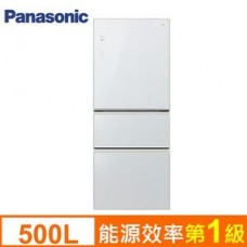 Panasonic國際牌500L變頻節能三門冰箱 NR-C508NHG-W(翡翠白)